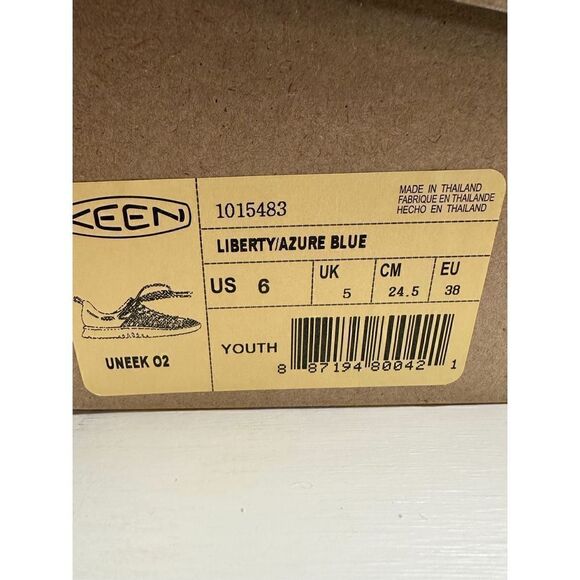 Keen Big Kid’s liberty azure blue shoes size New! #4-0013 - Picture 8 of 8